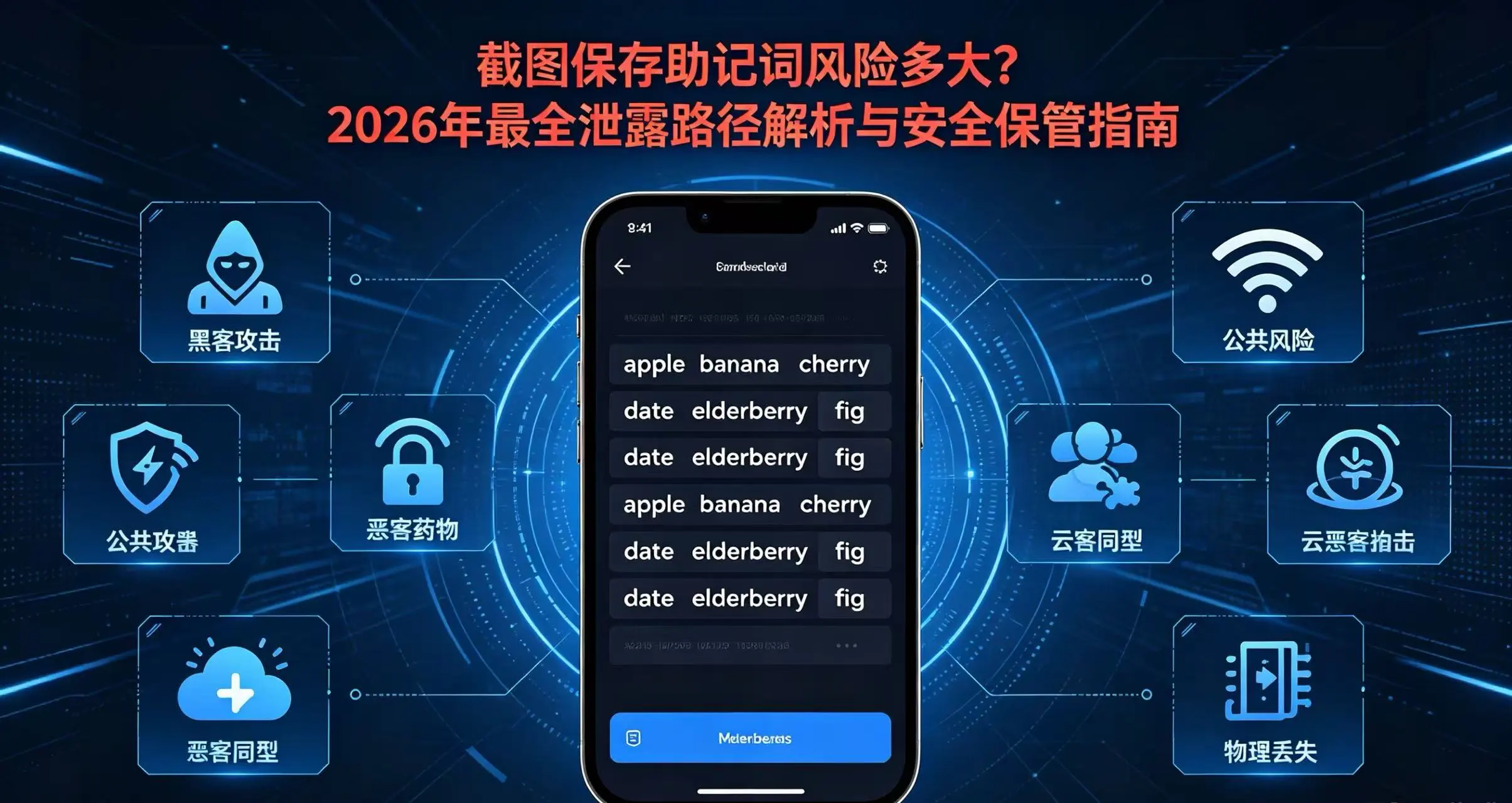 截图保存助记词,风险到底有多大?