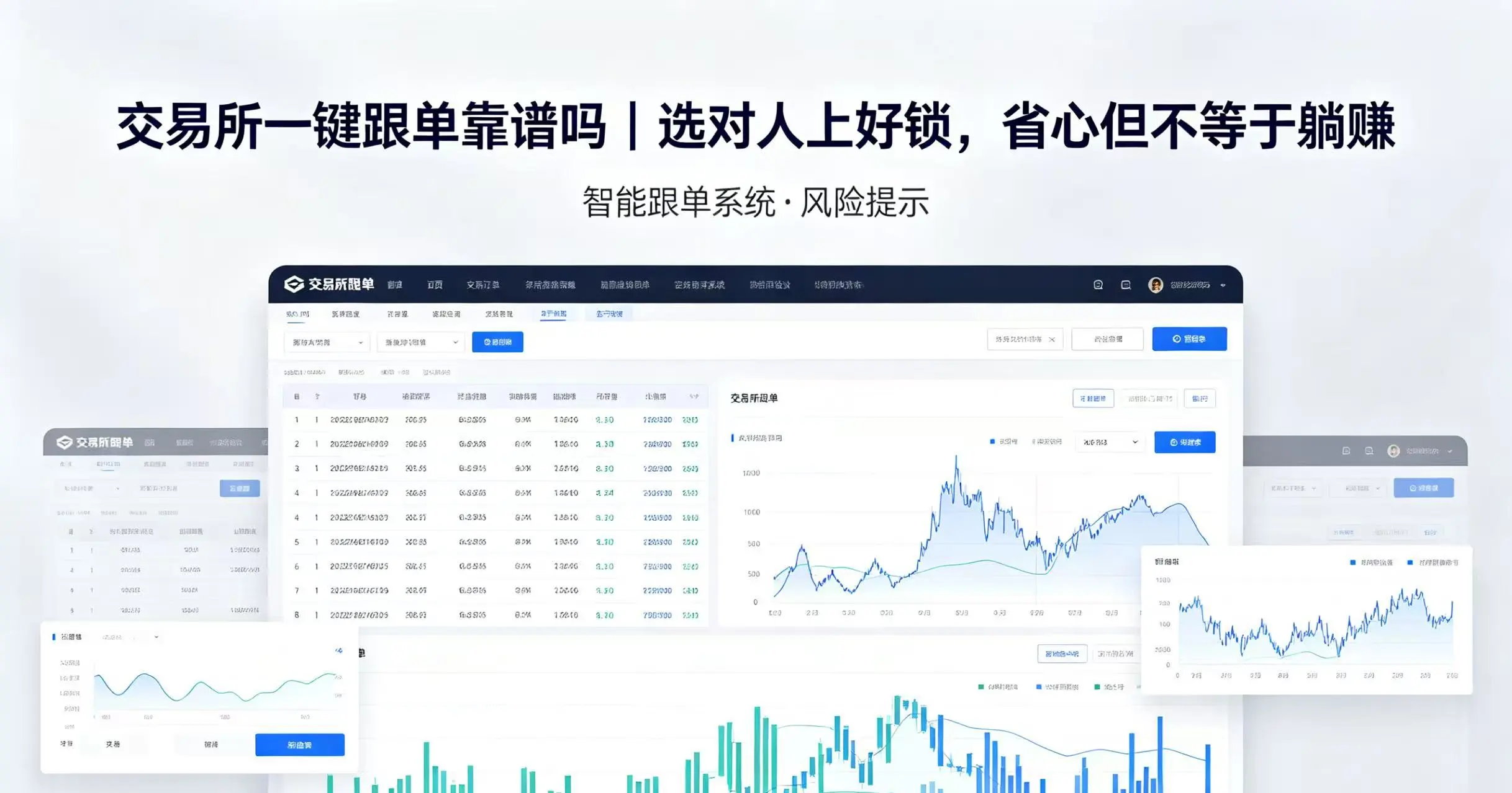 交易所一键跟单靠谱吗｜选对人上好锁，省心但不等于躺赚