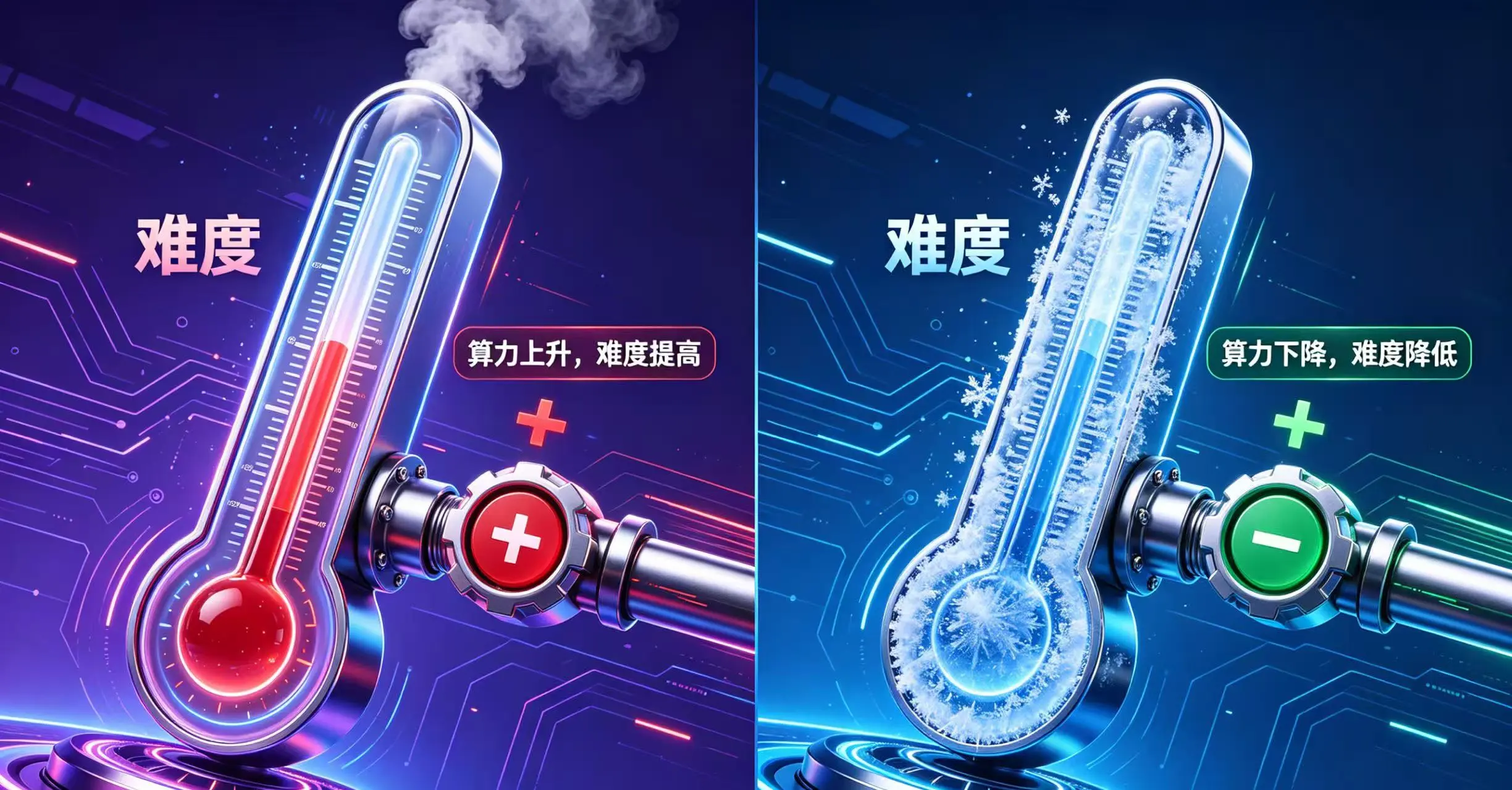  画面分两部分对比展示