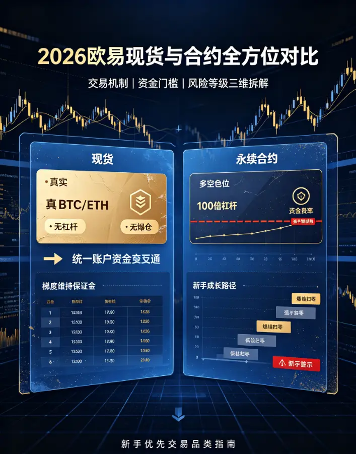 交易所现货与合约全方位对比：交易机制、资金门槛、风险等级三维拆解