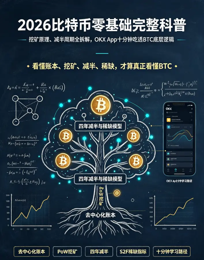 比特币零基础完整科普｜挖矿原理、减半周期全拆解