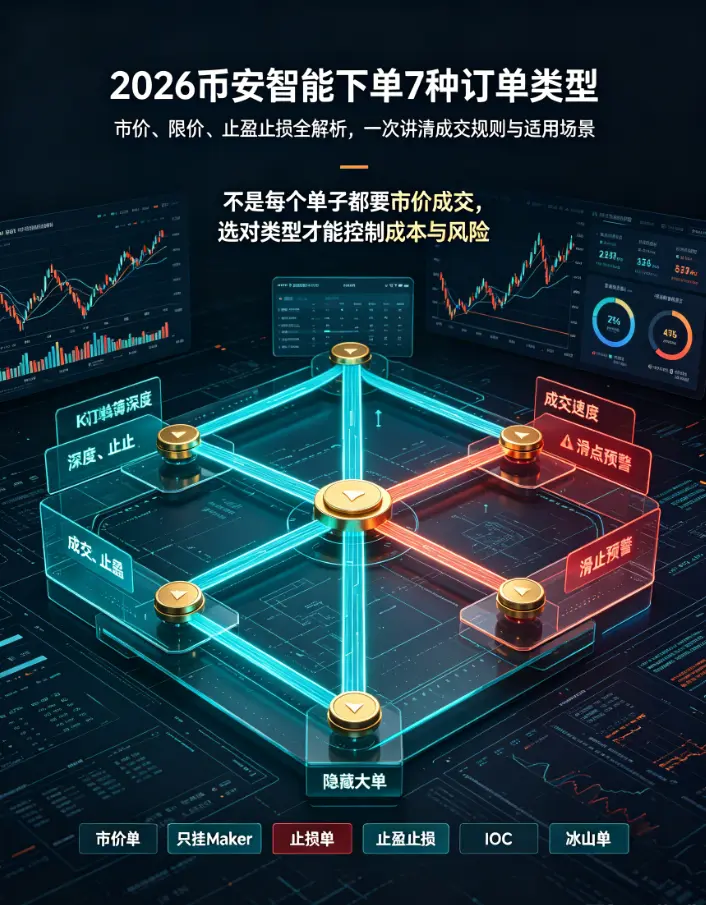 交易页面隐藏的“智能下单”：市价、限价、止盈止损，一次讲清7种订单类型