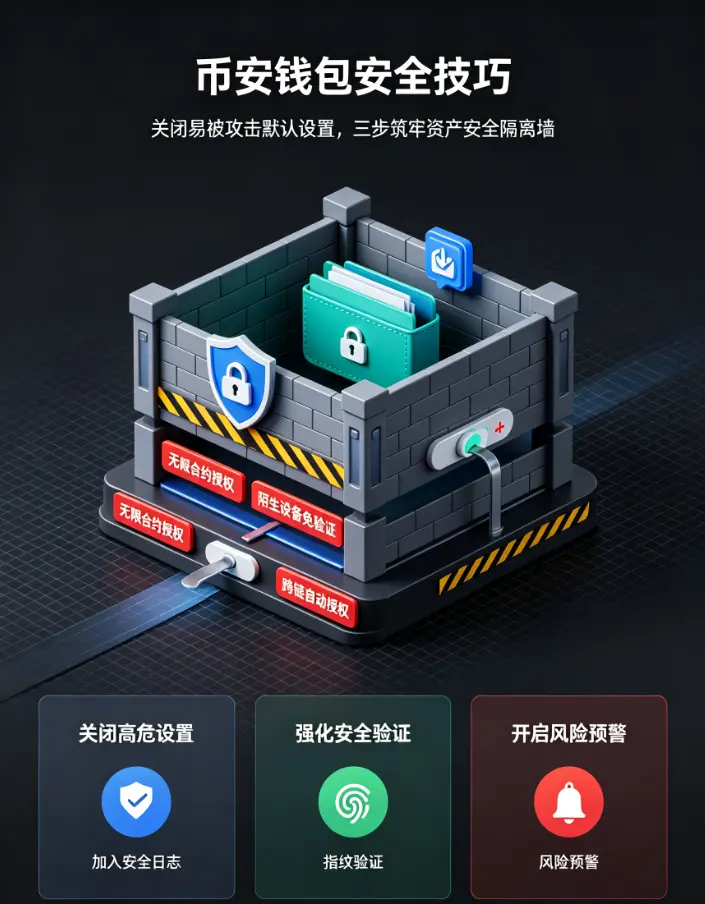 钱包安全技巧：关闭“易被攻击”的默认设置，三步筑起隔离墙