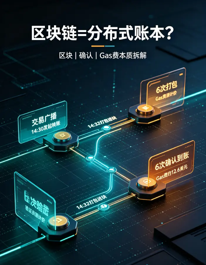区块链=分布式账本？用欧亿一笔转账带你理解区块、确认与Gas的本质