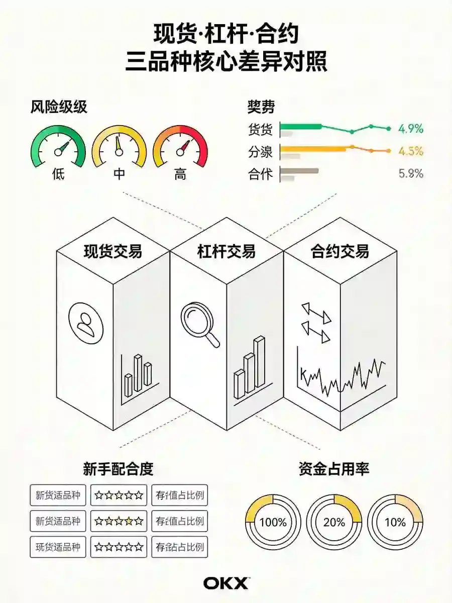 现货、合约、杠杆到底有什么区别？比安新手交易全解