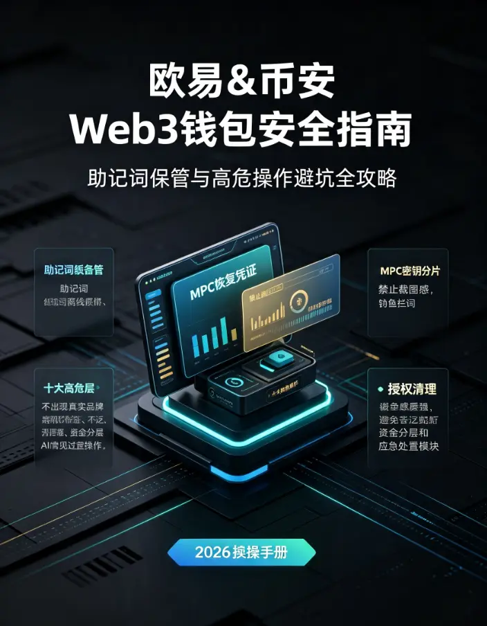 Web3钱包安全指南：助记词保管与高危操作避坑全攻略｜2026实操手册