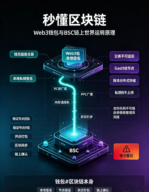 秒懂区块链：用比安智能链和欧亿Web3钱包一次看清链上世界如何运转